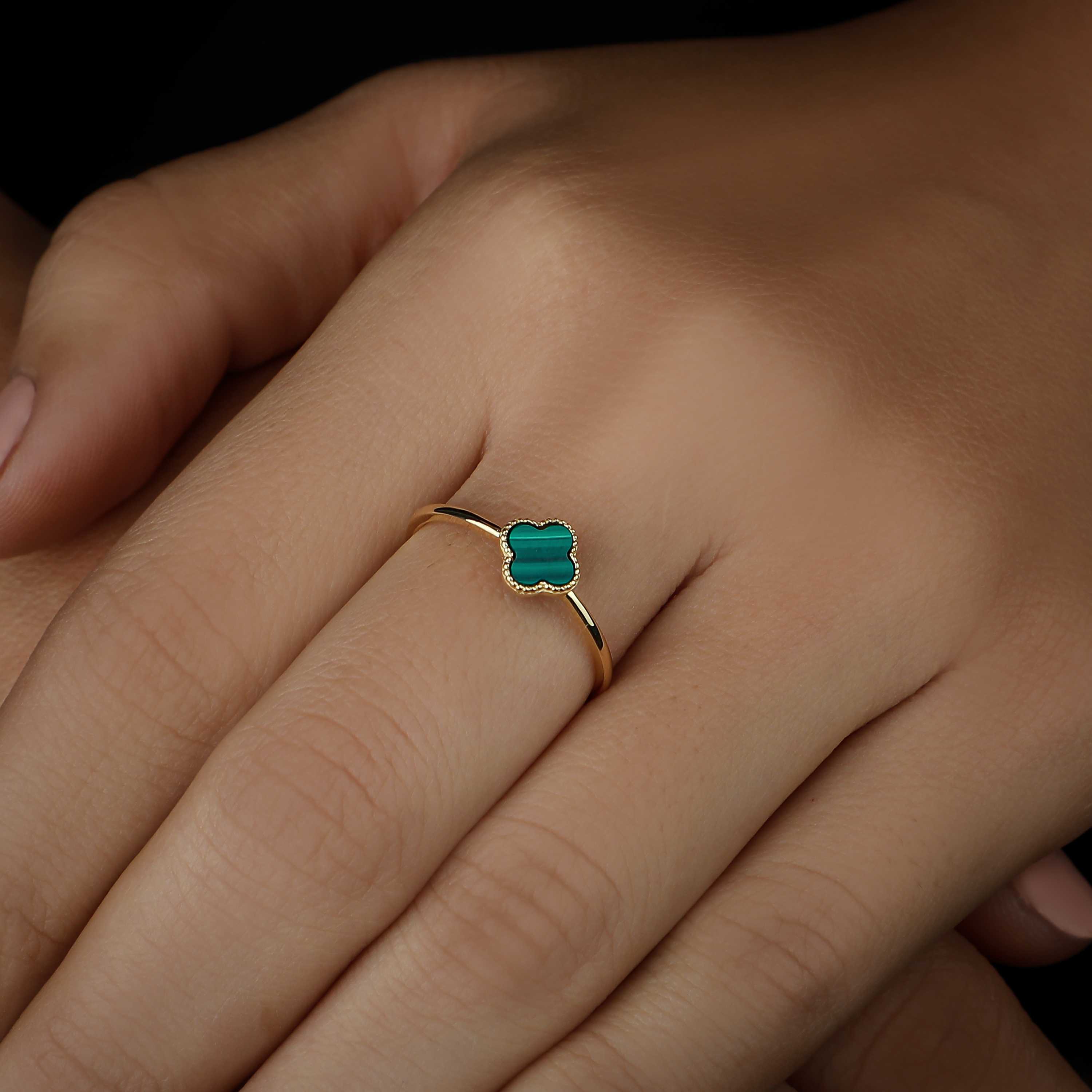 18 karat gold ring, Turkish made - (H-0609)